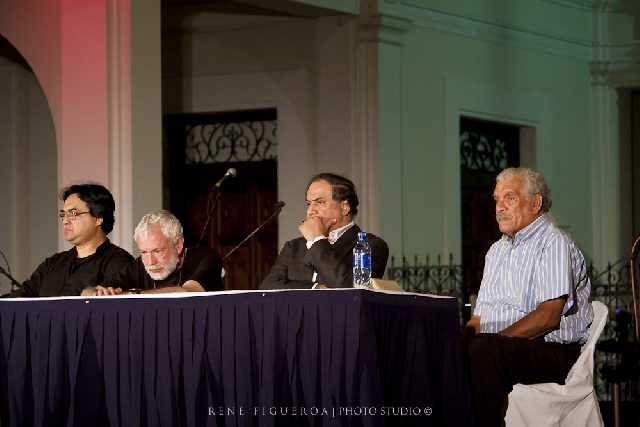 Con el nobel Walcott